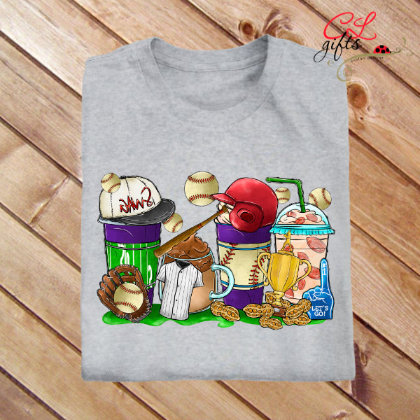 BASEBALL COFFEE T SHIRT