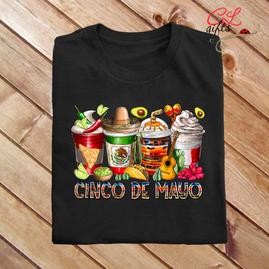 CINCO DE MAYO DRINKS T SHIRT