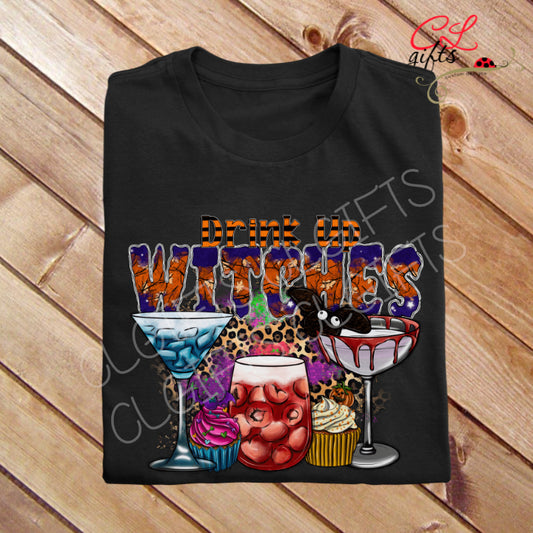 DRINK UP WITCHES T SHIRT