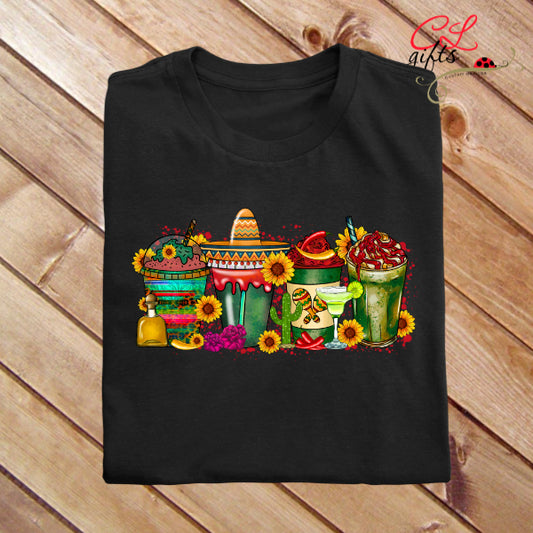 MEXICAN DRINKS T SHIRT